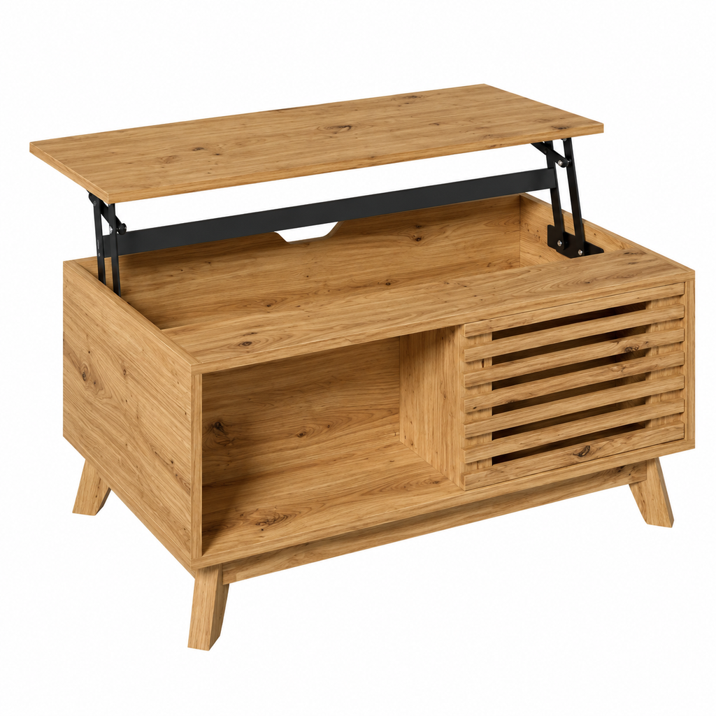 Table Basse Relevable Rétro