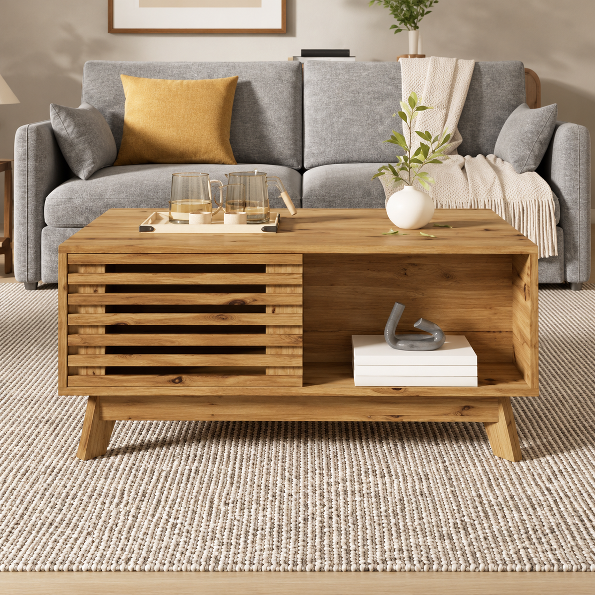 Table Basse Relevable Rétro