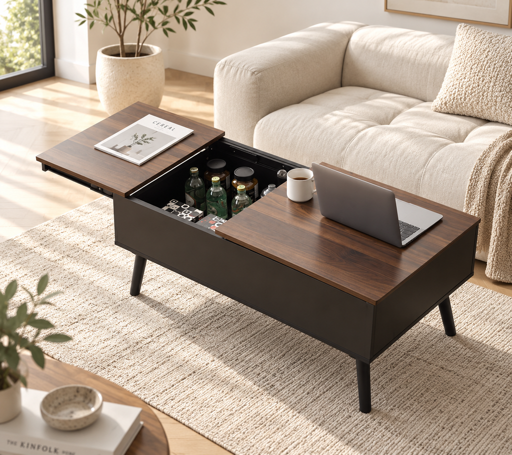 Table Basse Relevable Moderne Industriel