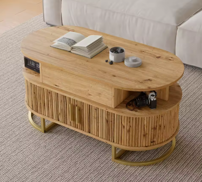 Table Basse Relevable Ovale
