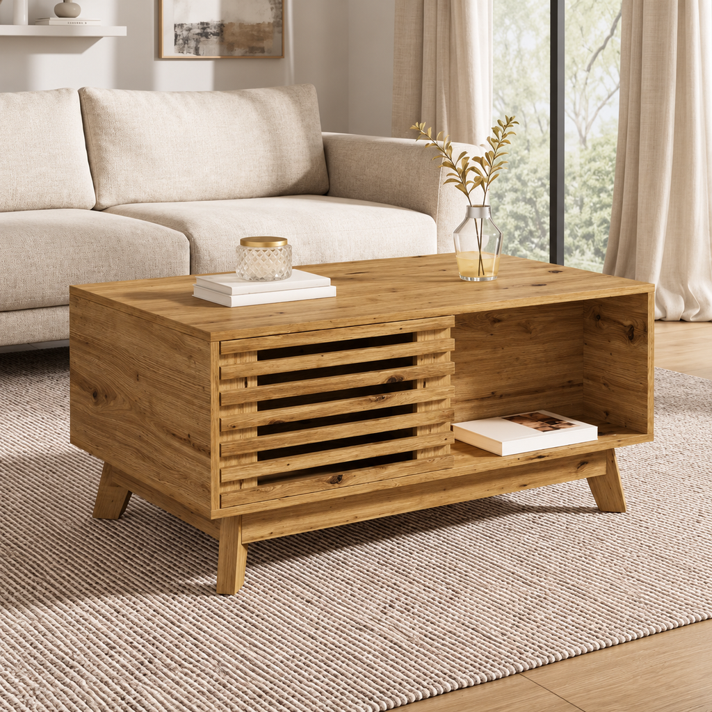 Table Basse Relevable Rétro